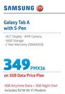 Samsung Galaxy Tab A With S-Pen-On 3GB Data Price Plan Includes R218 WiFi Modem