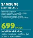 Samsung Galaxy Tab S4 LTE-On 5GB Data Price Plan Includes R218 WiFi Modem