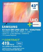 Samsung 43 Inch SM UHD LED TV 43AU7000-On A 20GB LTE Wireless Plan