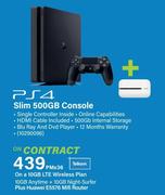 PS4 Slim 500GB Console-On A 10GB LTE Wireless Plan