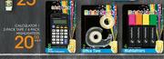 Bright Spark Calculator/2 Pack Tape/4 Pack Highlighters Each