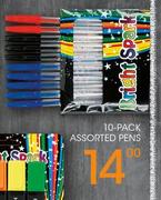 Bright Spark 10-Pack Assorted Pens 