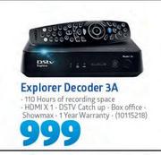 Dstv Explorer Decoder 3A