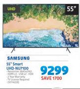 Samsung 55” Smart TV UHD-NU7100