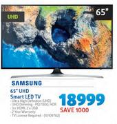 Samsung 65” UHD Smart LED TV