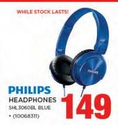 Philips Headphones SHL3060BL BLUE