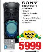 Sony 1 Body Party Speaker(MHC-V41)