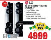 LG 4.2 DVD Home Theatre System(677)