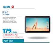 Neon IQ 10.1" 3G Tablet-On 1GB Data Price Plan
