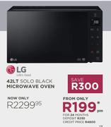LG 42L Solo Black Microwave Oven