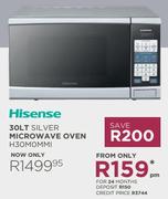 Hisense 30L Silver Microwave Oven H30MOMMI