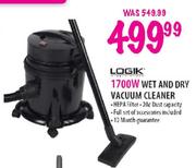 Logik Wet & Dry Vacuum Cleaner-1700w