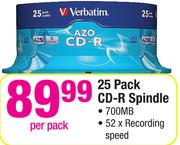 Verbatim 25 Pack CD- R Spindle-Per Pack