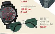 Bad Boy Watch And Sunglasses Set