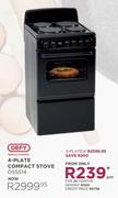 Defy 4-Plate Compact Stove DSS514