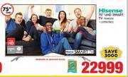 Hisense 75" UHD Smart TV 75A6500