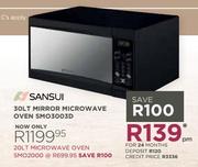 Sansui 20L Mirror Microwave Oven SMO2000