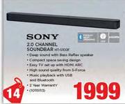 Sony 2.0 Channel Soundbar(HT-S100F)