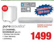 Pure Acoustics 2.1 Channel Soundbar(SBS-175)