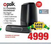 Polk 5.1 Channel Soundbar Mini Magnifi