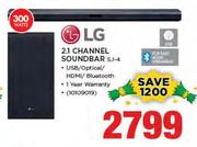 LG 2.1 Channel Soundbar(SJ-4)