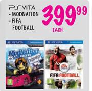 PSVita Modnation and Fifa football Each