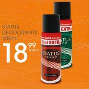 Status Deodorants-200ml Each