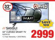Sansui 32" Curved HD Ready Smart TV SLEDSC32