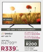 Sansui 40" FHD LED TV 