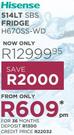 Hisense 514LT SBS Fridge H670SS-WD