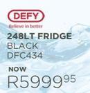 Defy 248LT Fridge Black DFC434