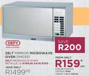 Defy 28LT Mirror Microwave Oven DM0351