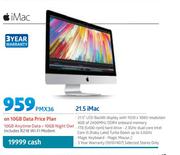 Apple 21.5 iMac-On 10GB Data Price Plan Includes R218 WiFi Modem