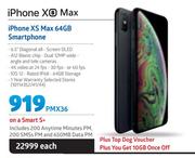 Apple iPhone XS Max 64GB Smartphone-Each