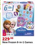 New Frozen 6-In-1 Games