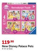 New Disney Palace Pets 4-In-A Box