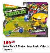 New TMNT T-Machines Basic Vehicle 2 Pack