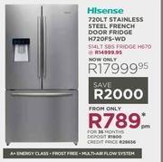 Hisense 514L SBS Fridge H670