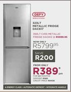 Defy 323L Metallic Fridge DAC617