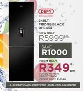 Defy 248L Fridge Black DFC434