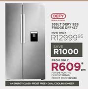 Defy 555L SBS Fridge DFF437