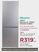 Hisense 230L Metallic Combi Fridge H299BI