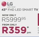 LG 43" FHD LED Smart TV