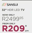 Sansui 32" HDR LED TV
