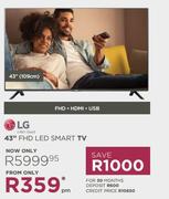 LG 43" FHD LED Smart TV