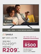 Sansui 32" HDR LED TV