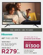 Hisense 43" FHD LED TV