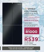 Sansui 300Ltr Fridge Mirror Black SFTD300