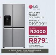LG 601Ltr SBS Fridge GC-L2475LUV