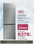 Defy 192Ltr Metallic Fridge C260 DAC319
